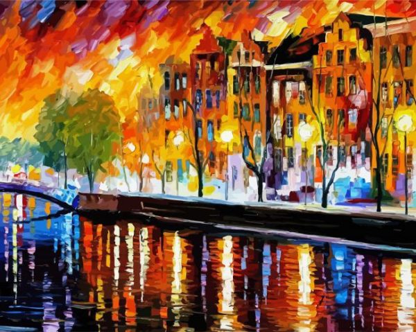 Winter Reflection Paint Works paint by number