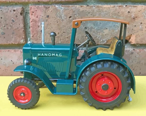 Aesthetic Hanomag paint by number