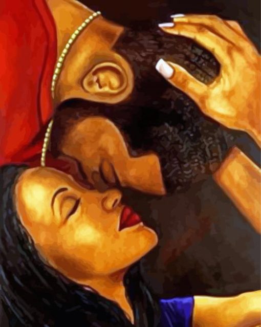 Black Couple paint by number