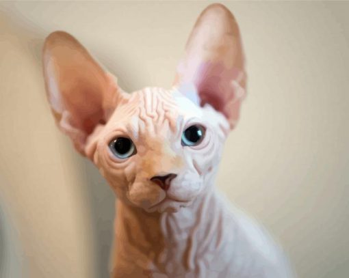 Hairless Cat paint by number