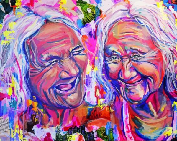 Aesthetic Happy Women Art paint by number