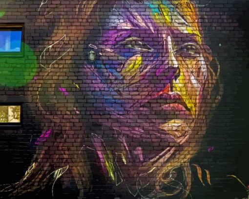 Woman Graffiti Art paint by number