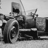 Black And White Ratrod Car paint by number