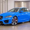 Blue Jaguar Xf Car paint by number