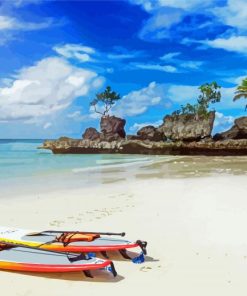 Boracay Beach In Malay Philippines paint by number