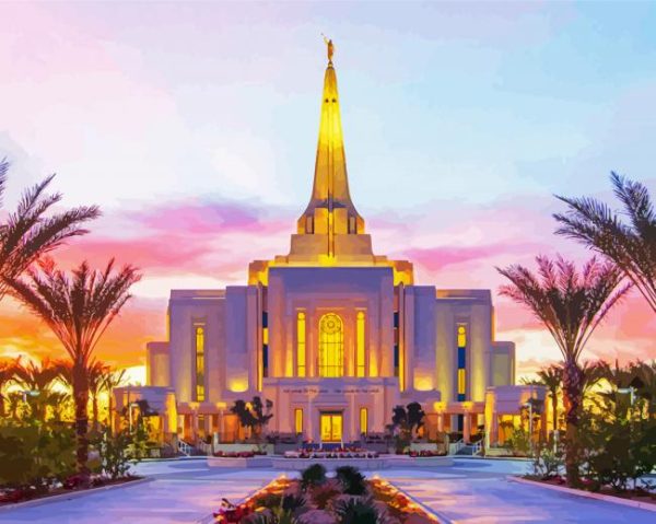 Gilbert Arizona Temple paint by number
