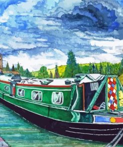 Canal Boat paint by number