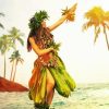 Hawaiian Girl Hula Dance paint by number