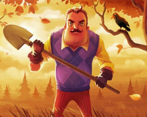Hello Neighbor Character paint by number