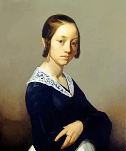 Louise Antoinette Feuardent By Jean François Millet paint by number