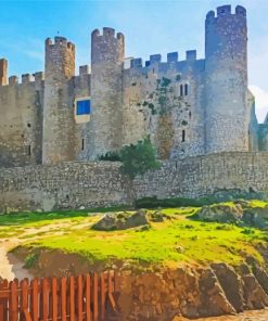 Obidos Buildings paint by number