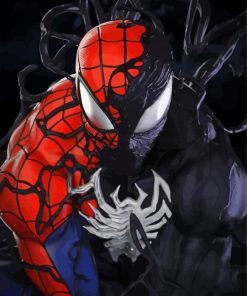 Spiderman Venom paint by number