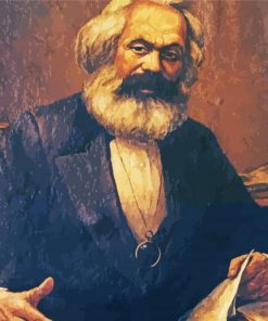 Vintage Karl Marx paint by number