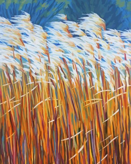 Wheat Tall Grass paint by number