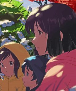 Wolf Children Characters paint by number