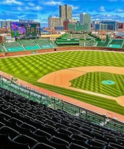 Wrigley Field Stadium paint by number