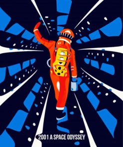 A Space Odyssey Poster paint by number