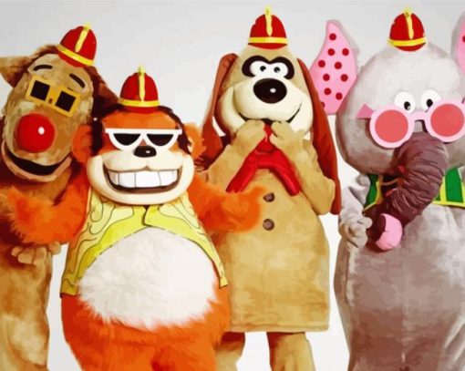 The Banana Splits paint by number