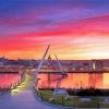 Beautiful Sunset In Londonderry Bridge paint by number