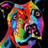 Colourful Staffy Art Diamond Painting