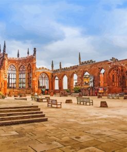 Coventry Cathedral paint by number