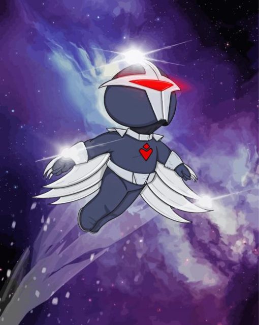 Darkhawk Comic Art paint by number