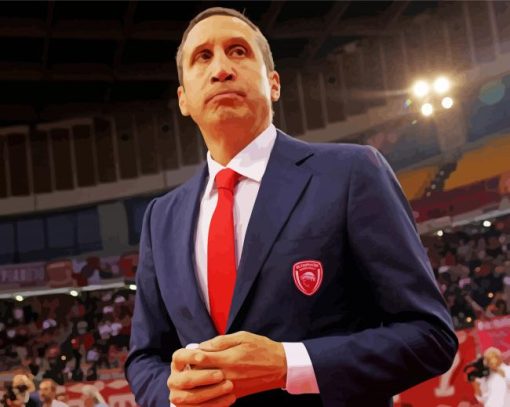 David Blatt Basketballer paint by number