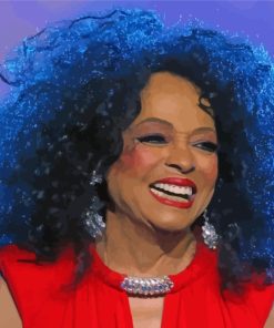 Diana Ross Smiling paint by number