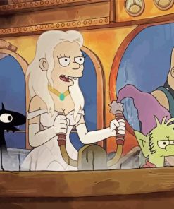 Disenchantment Characters paint by number