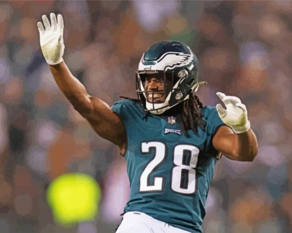 Eagles Football paint by number
