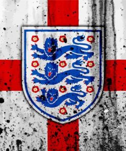 England Football Logo Art paint by number