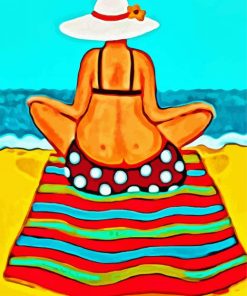 Fat Lady Beach paint by number