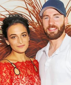 Jenny Slate And Chris Evans paint by number