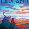 Lapland Finland Poster paint by number