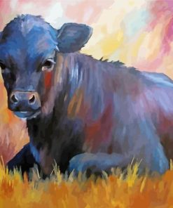 Little Black Cow paint by number