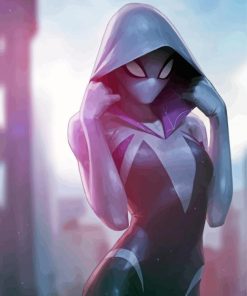 Spider Gwen Stacy paint by number