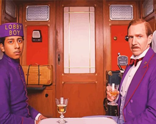 The Grand Budapest Hotel paint by numbers