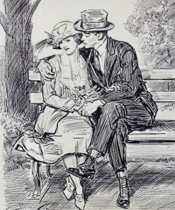 The Questionnaire By Charles Dana Gibson paint by number