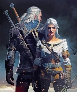 Video Game The Witcher Wild Hunt paint by number