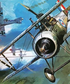 World War Dogfight paint by number