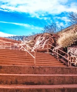 Open Air Red Rocks Amphitheatre paint by number