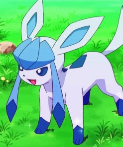 Pokemon Glaceon paint by number