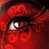 Red Lady Eyes paint by number