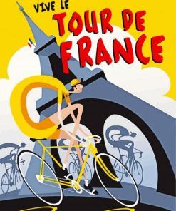 Le Tour De France Poster paint by number