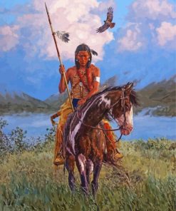 Native American Hunter Art paint by number