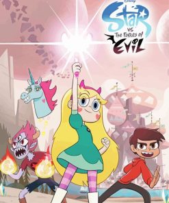 Star Vs The Forces Of Evil Poster paint by number