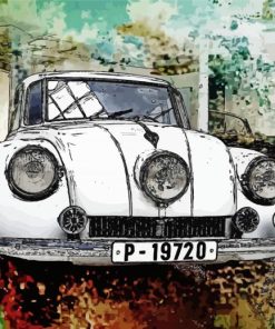 Tatra Car Art paint by number