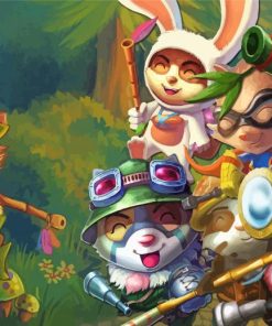 Teemo And His Friends paint by number