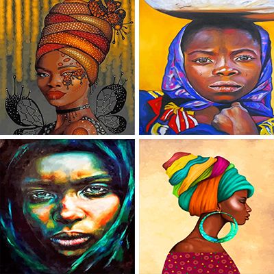 African Woman Paint By Numbers