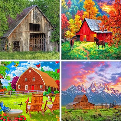 Barns Paint By Numbers